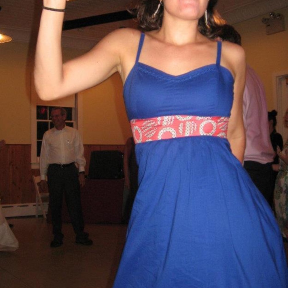 Anthropologie Edme & Esyllte Dress - blue w/ cutouts
